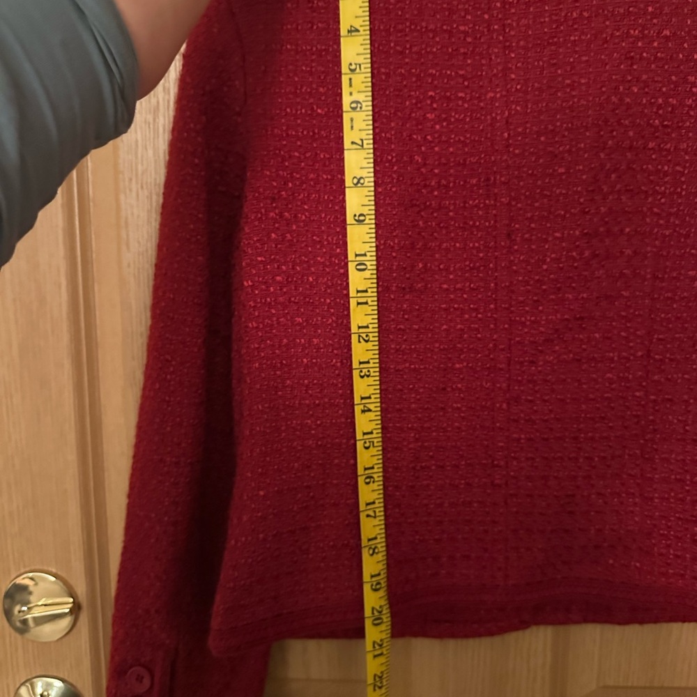 Pendleton Cherry Red Tweed Blazer - image 7